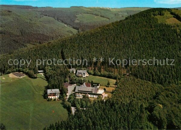 Westfeld Sauerland Berghotel Hoher Knochen Fliegeraufnahme