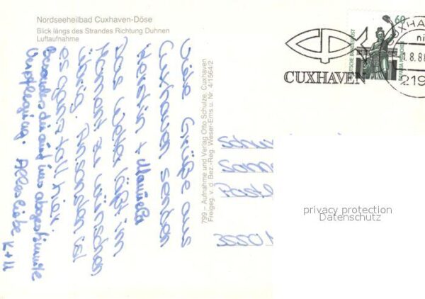 Cuxhaven Doese Nordseebad Strand Fliegeraufnahme – Bild 2