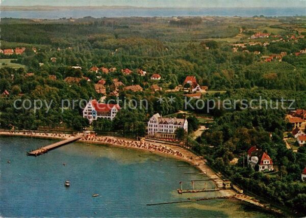 Gluecksburg Ostseebad Fliegeraufnahme Aussenfoerde Daenische Kueste