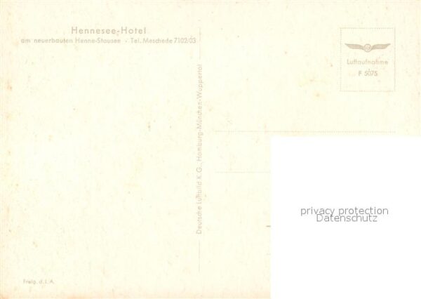 Meschede Hennesee-Hotel Fliegeraufnahme – Bild 2