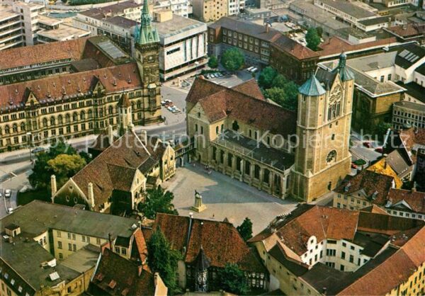 Braunschweig Burgplatz Rathaus Fliegeraufnahme