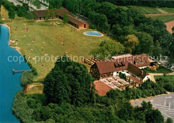 Hinsbeck Hotel-Restaurant Strandbad Krickenbeck Fliegeraufnahme