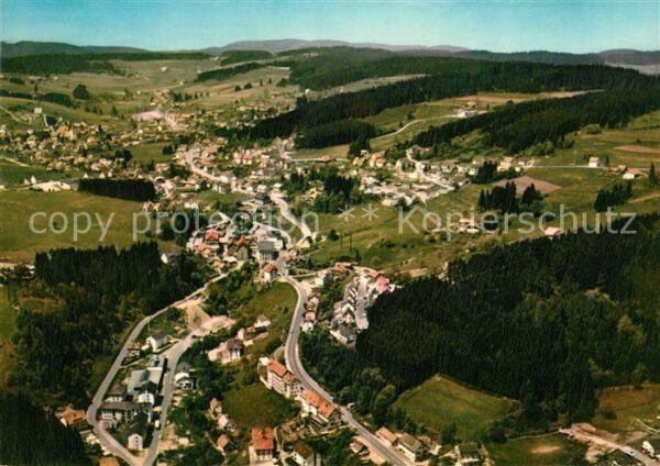 Schonach Schwarzwald Fliegeraufnahme