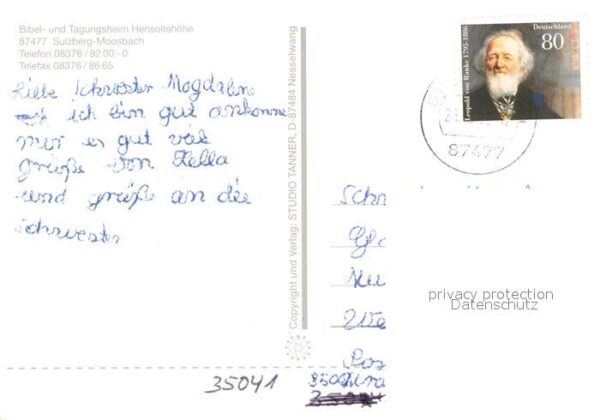 Moosbach Sulzberg Bibel-und Tagungsheim Hensoltshoehe – Bild 2