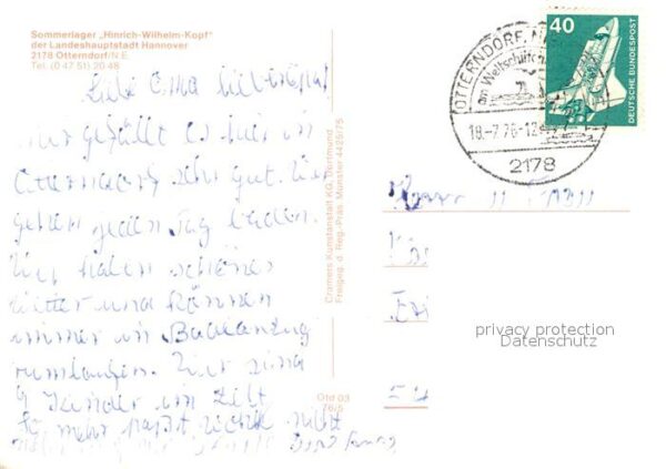 Otterndorf Niederelbe Sommerlager Hinrich-Wilhelm-Kopf Fliegeraufnahme – Bild 2