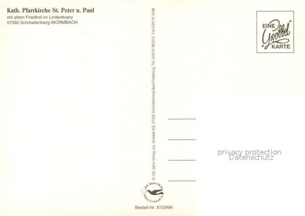 Wormbach Schmallenberg Katholische Pfarrkirche St. Peter und Paul Friedhof Flieg – Bild 2
