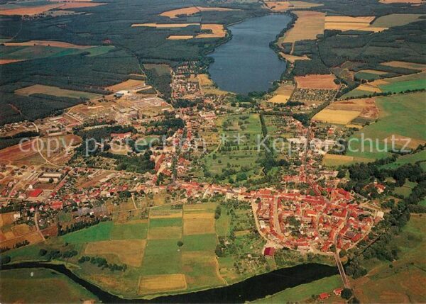 Lenzen Elbe Fliegeraufnahme