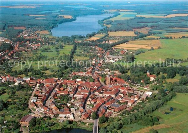 Lenzen Elbe Fliegeraufnahme