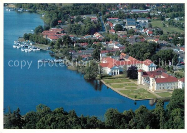 Rheinsberg Schlossanlage Grienericksee Fliegeraufnahme