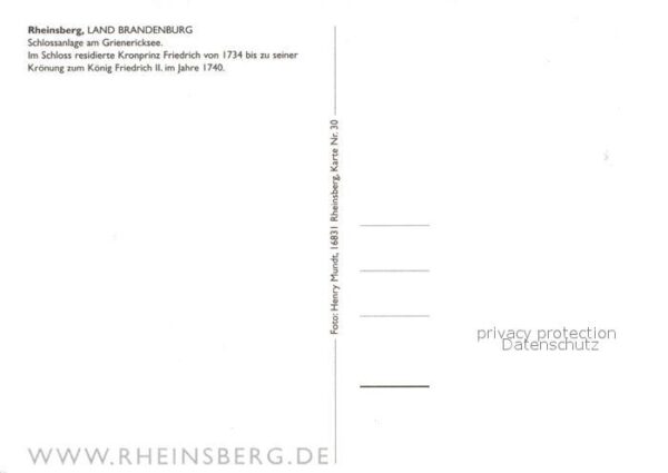 Rheinsberg Schlossanlage Grienericksee Fliegeraufnahme – Bild 2