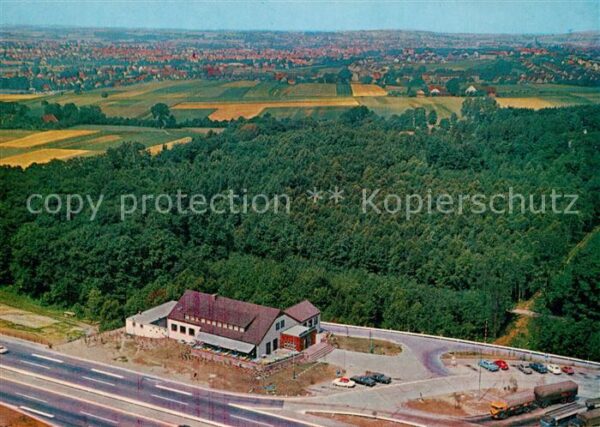 Herford Bundesautobahnraststaette Fliegeraufnahme