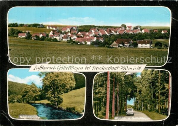 Goettelfingen Seewald Schwarzwald Waldstrasse Nagoldpartie