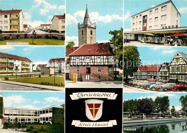 Bruchkoebel Kirle-Siedlung Neue Schule Freibad Hauptstrasse Feinkost-Funk Edeka
