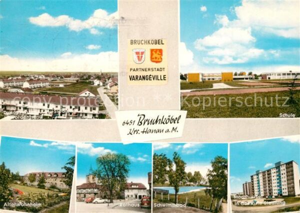 Bruchkoebel Kirle-Siedlung Schule Altenwohnheim Rathaus Schwimmbad