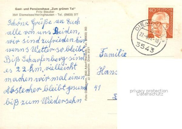 Heringhausen Waldeck Diemelsee Gasthaus-Pension Zum gruenen Tal – Bild 2