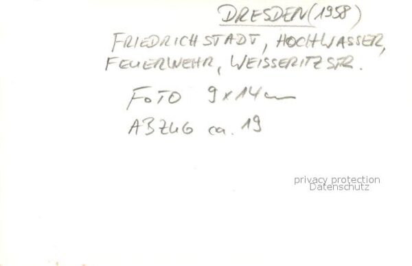Dresden Friedrichstadt Hochwasser Feuerwehr Weisseritzstr. – Bild 2
