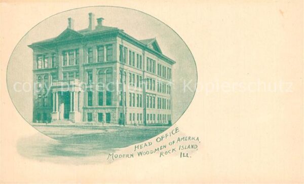 Rock Island Illinois Head Office Modern Woodmen of America