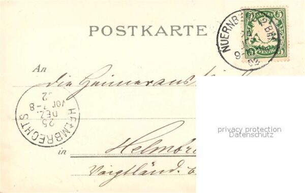 Nuernberg Central-Bahnhof Burg Luitpold-Denkmal – Bild 2