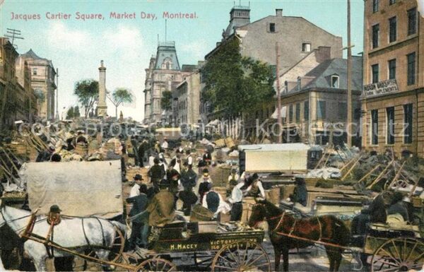 Montreal Quebec Jacques Cartier Square Market Day