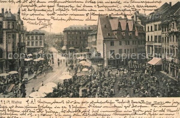 Mainz Rhein Markt