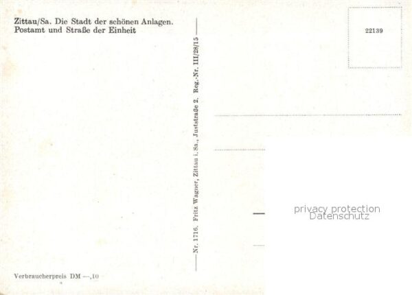 Zittau Postamt Strasse der Einheit – Bild 2