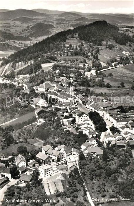 Schoenberg Bayerischer Wald Fliegeraufnahme