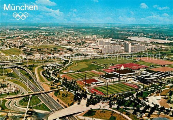 Muenchen Blickv vom Olympiaturm