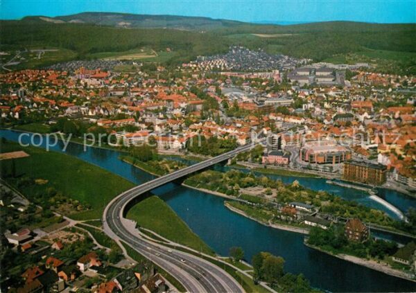 Hameln Weser Fliegeraufnahme