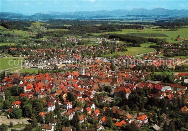 Wangen Allgaeu Fliegeraufnahme