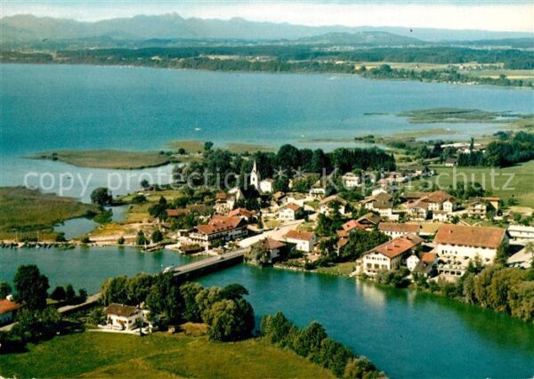 Seebruck Chiemsee Fliegeraufnahme