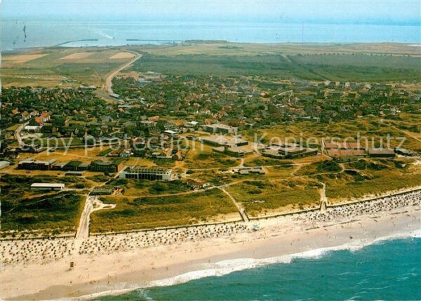 Langeoog Nordseebad Fliegeraufnahme Strand
