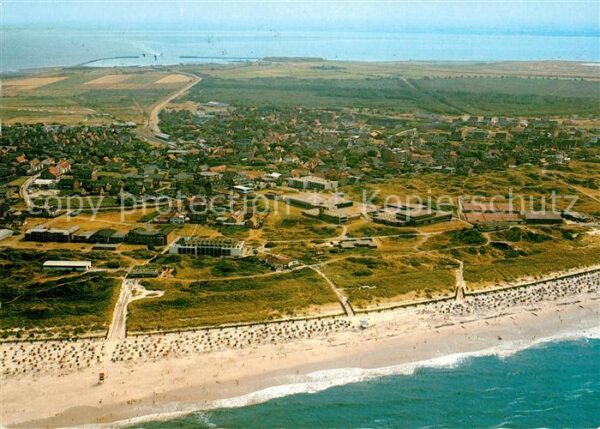 Langeoog Nordseebad Fliegeraufnahme Strand
