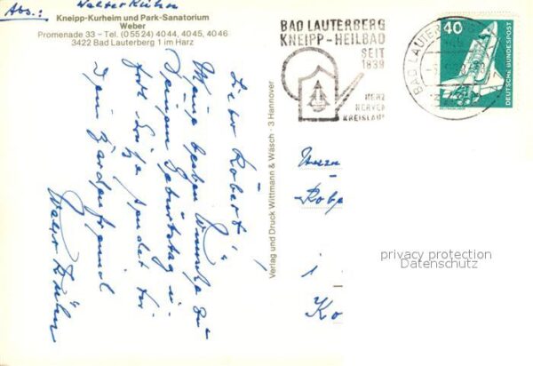 Bad Lauterberg Kneipp-Kurheim und Park-Sanatorium Weber – Bild 2
