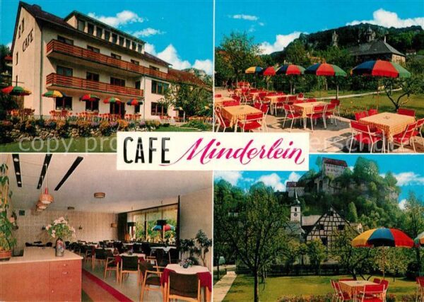 Pottenstein Oberfranken Hotel Garni Cafe Minderlein