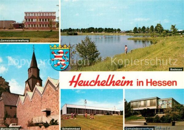 Heuchelheim Giessen Gemeindeverwaltung Schwimmbad Martinskirche