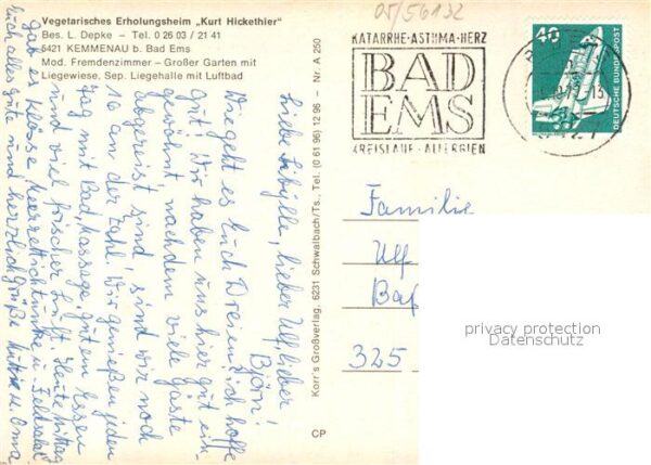 Kemmenau Vegetarisches Erholungsheim Kurt Hickethier – Bild 2