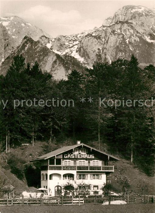 Schoenau Berchtesgaden Gaestehaus Weide