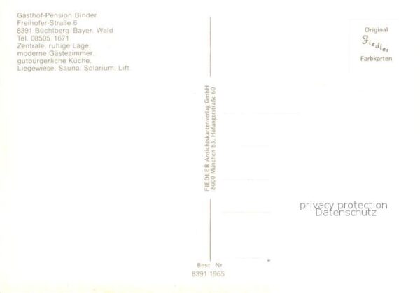 Buechlberg Gasthof-Pension Binder – Bild 2