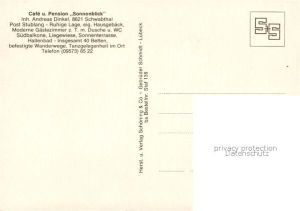 Schwabthal Cafe-Pension Sonnenblick – Bild 2