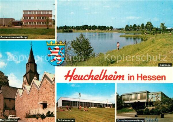 Heuchelheim Giessen Schwimmbad Gemeindeverwaltung Badesee Martinskirche