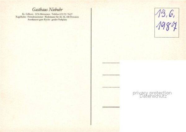 Meinersen Gasthaus Niebuhr – Bild 2