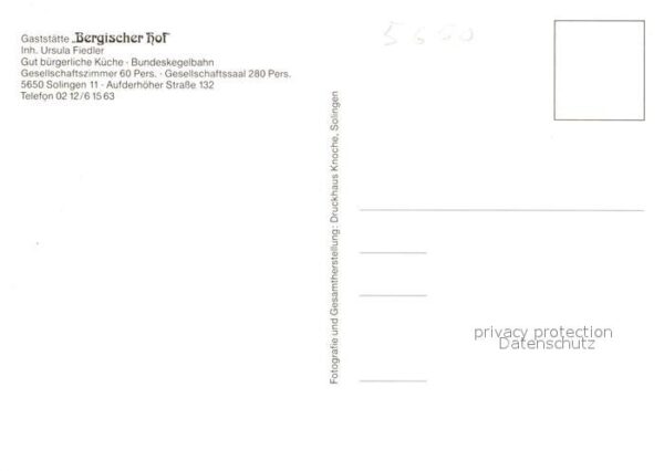 Solingen Gaststaette Bergischer Hof – Bild 2