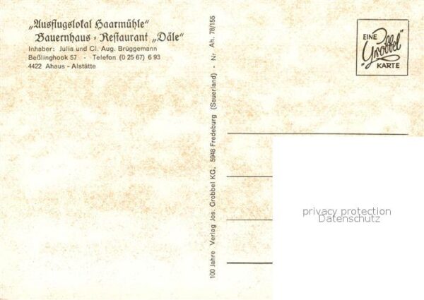 Alstaette Ausflugslokal Haarmuehle Bauernhaus-Restaurant Daele – Bild 2