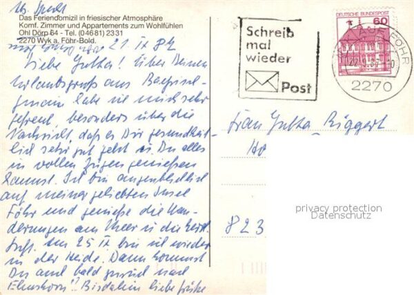 Wyk Foehr Pension Arfsten – Bild 2