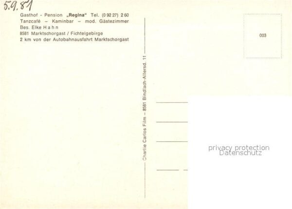 Marktschorgast Gasthof-Pension Regina – Bild 2