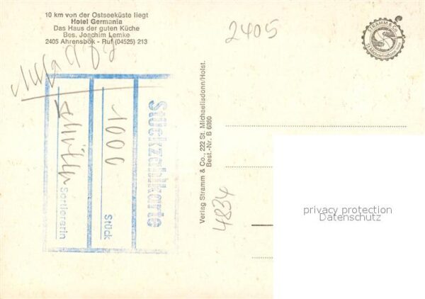 Ahrensboek Ostholstein Hotel Germania – Bild 2