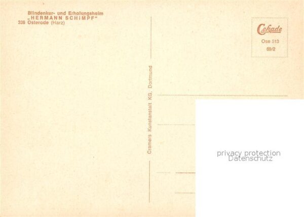 Osterode Harz Blindenkur-Erholungsheim Hermann Schimpf – Bild 2