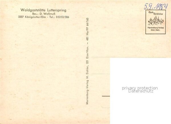 Koenigslutter Elm Waldgaststaette Lutterspring – Bild 2