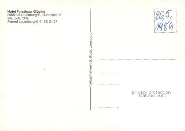 Lauenburg Elbe Hotel Forsthaus Gluesing – Bild 2