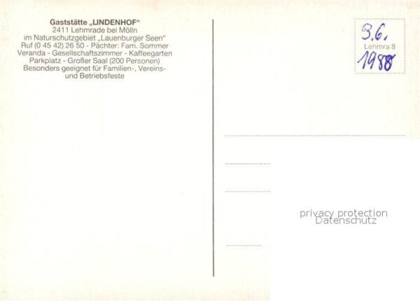 Lehmrade Gaststaette Lindenhof – Bild 2